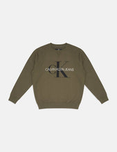 Load image into Gallery viewer, Calvin Klein Monogram Logo Sweatshirt - Grape Leaf Green