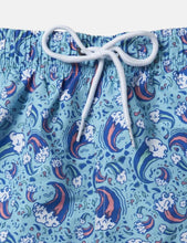 Load image into Gallery viewer, Boardies Wavey Dayz Shortie Swim Shorts - Blue
