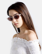Load image into Gallery viewer, Super Drew Sunglasses - Crystal Clear/Burgundy
