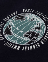 Load image into Gallery viewer, Norse Projects Niels Globe Logo T-Shirt - Dark Navy

