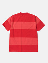 Load image into Gallery viewer, Norse Projects Johannes Block Stripe T-Shirt - Askja Red
