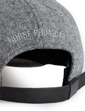 Load image into Gallery viewer, Norse Projects Wool Sports Cap - Light Grey Melange
