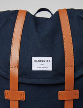 Load image into Gallery viewer, Sandqvist Stig Backpack (Canvas) - Navy Blue
