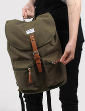Load image into Gallery viewer, Sandqvist Roald Ground Backpack (Canvas) - Olive Green
